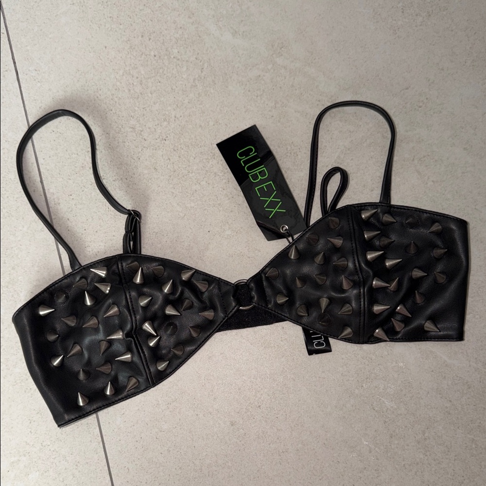 Brand new club exx heavy duty  Black Studded Bandeau